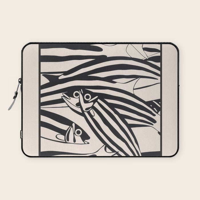 Abstract Fish Pattern Laptop Sleeve Gallery Image 1