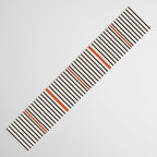 Red, Beige, Black Lines Contemporary Table Runner Gallery Image 3