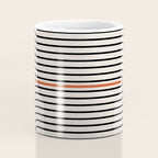 Red, Beige, Black Lines Contemporary Coffee Mug Gallery Image 4