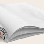 Red, Beige, Black Lines Contemporary Notebook Gallery Image 2