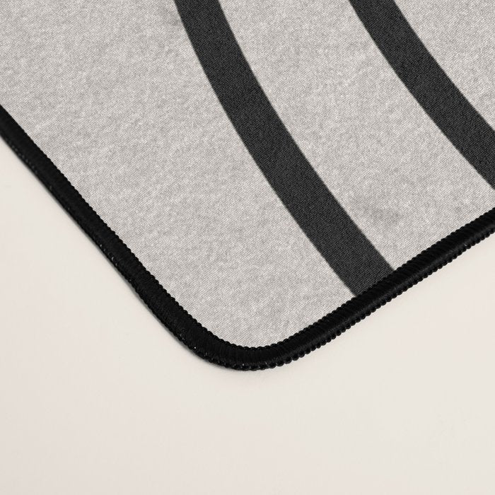 Red, Beige, Black Lines Contemporary Desk Mat Gallery Image 4