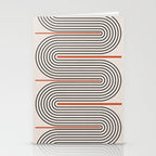 Red, Beige, Black Lines Contemporary Stationery Card Gallery Image 2