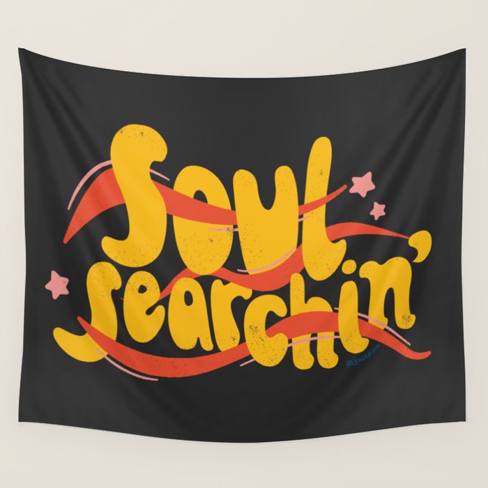SOUL SEARCHIN' Wall Tapestry Gallery Image 1