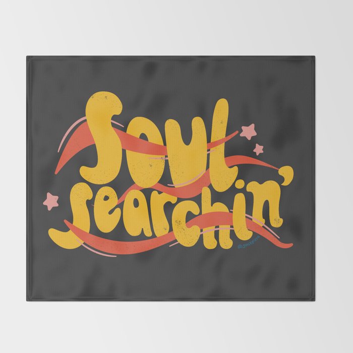 SOUL SEARCHIN' Throw Blanket Gallery Image 2