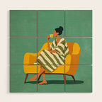 Quiet Coffee Moment at Home Wood Wall Art Gallery Image 1