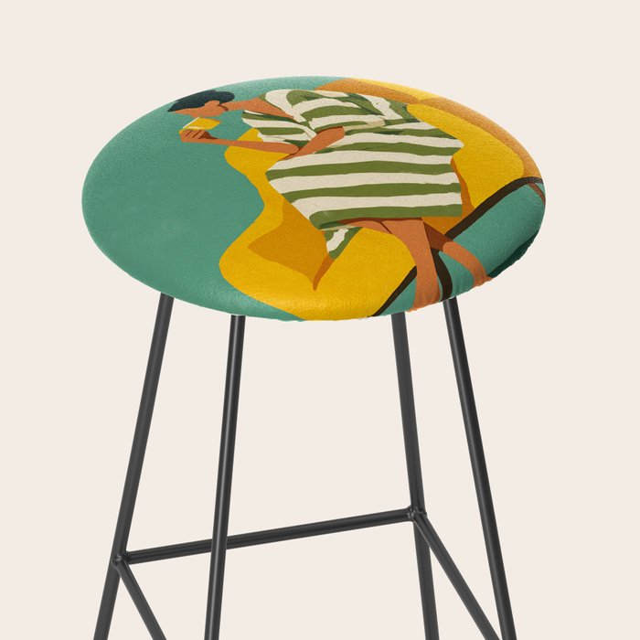 Quiet Coffee Moment at Home Stool Gallery Image 2