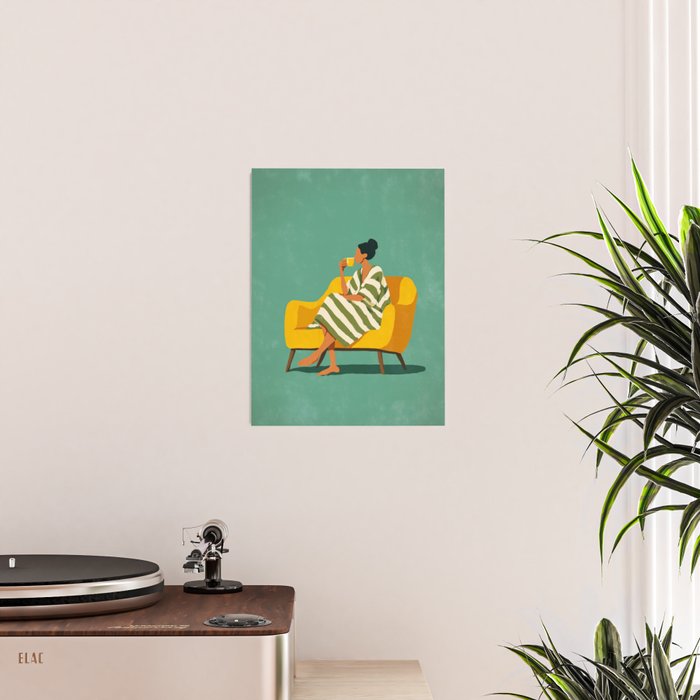 Quiet Coffee Moment at Home Poster Gallery Image 2