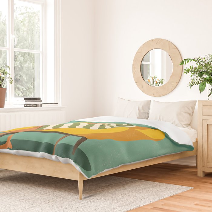 Quiet Coffee Moment at Home Duvet Cover Gallery Image 2