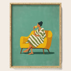 Quiet Coffee Moment at Home Serving Tray Gallery Image 1
