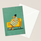 Quiet Coffee Moment at Home Stationery Card Gallery Image 2