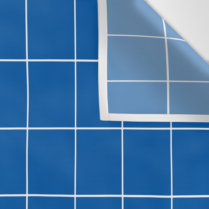 Grid (Sapphire Blue) Wall Tapestry Gallery Image 3