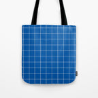 Grid (Sapphire Blue) Tote Bag Gallery Image 1