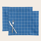 Grid (Sapphire Blue) Placemat Gallery Image 1