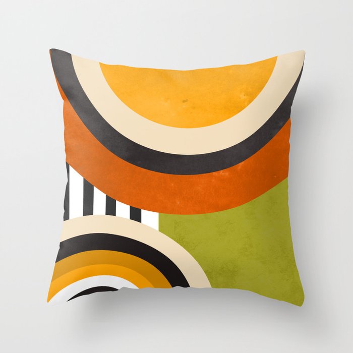 Bauhaus Mid Century Art 43 Throw Pillow Gallery Image 6