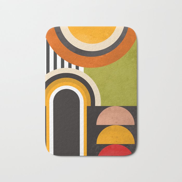Bauhaus Mid Century Art 43 Bath Mat Gallery Image 1