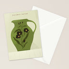 green jug with floral ornament  Stationery Card Gallery Image 2