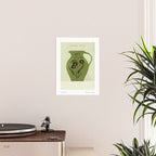 green jug with floral ornament  Poster Gallery Image 2