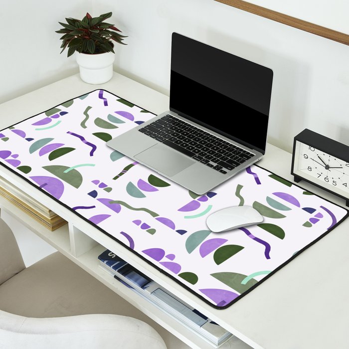 Modern simple shapes pattern LG Desk Mat Gallery Image 2