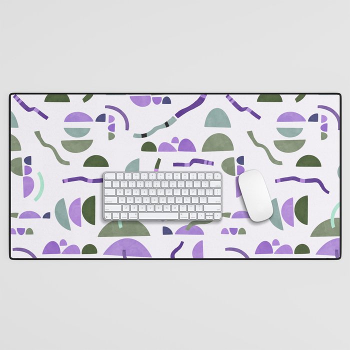 Modern simple shapes pattern LG Desk Mat Gallery Image 1