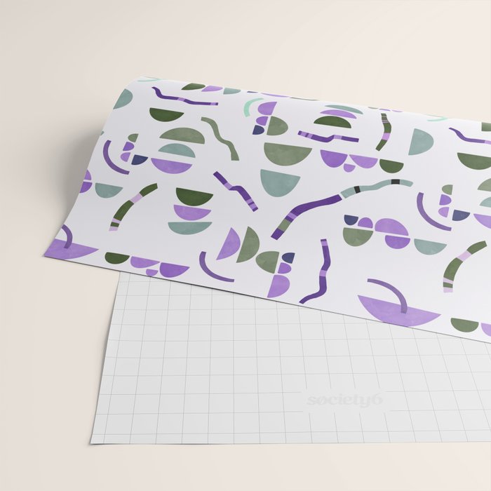 Modern simple shapes pattern LG Wrapping Paper Gallery Image 2