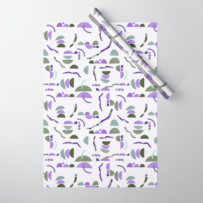 Modern simple shapes pattern LG Wrapping Paper Gallery Image 1