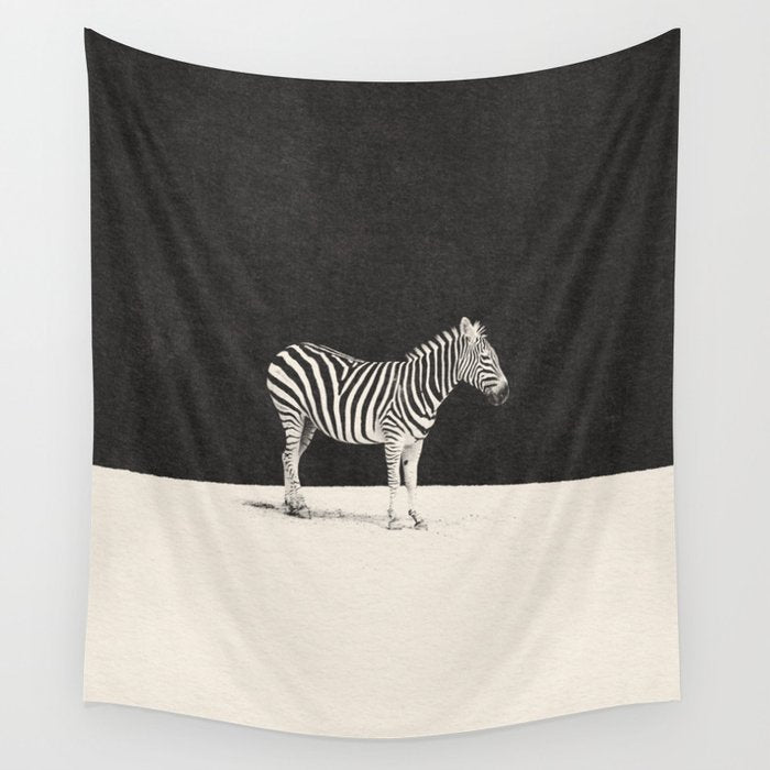 MINIMAL ANIMAL / Zebra Wall Tapestry Gallery Image 4