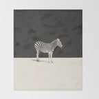 MINIMAL ANIMAL / Zebra Throw Blanket Gallery Image 2