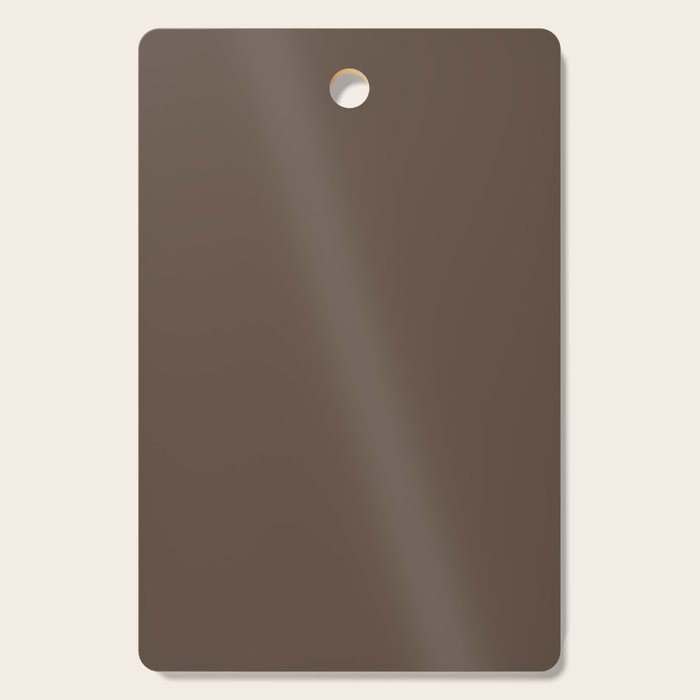 Coffee Brown Solid Color Cutting Board Gallery Image 1
