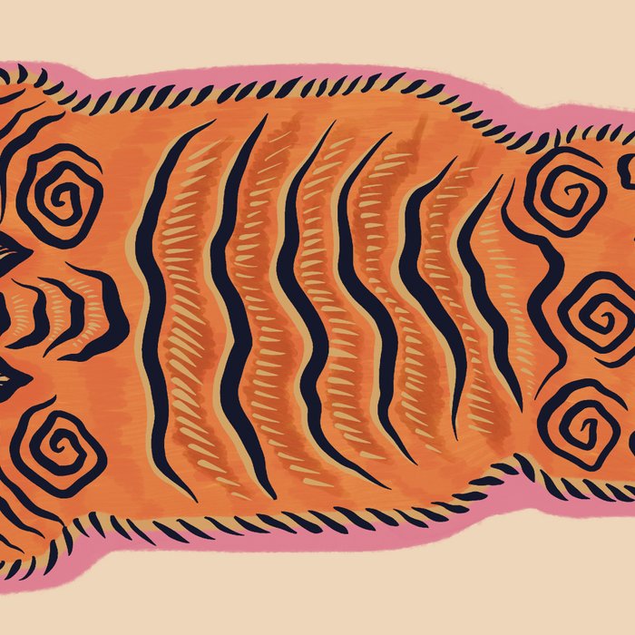 Wild Tiger Rug Coffee Mug Gallery Image 2