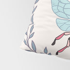 Queen Bee - Coral Pink Pillow Sham Gallery Image 4