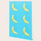 Big fruit Banana with 'Peel the love' typographic pun Wallpaper Gallery Image 2