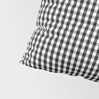 Classic Small Black & White Gingham Check Pattern Pillow Sham Gallery Image 4