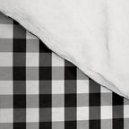 Classic Small Black & White Gingham Check Pattern Comforter Gallery Image 4