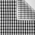 Classic Small Black & White Gingham Check Pattern Wall Tapestry Gallery Image 3
