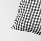 Classic Small Black & White Gingham Check Pattern Pillow Sham Gallery Image 4
