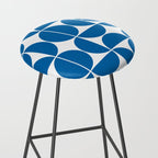 Mid Century Modern Geometric 04 Electric Blue Stool Gallery Image 2