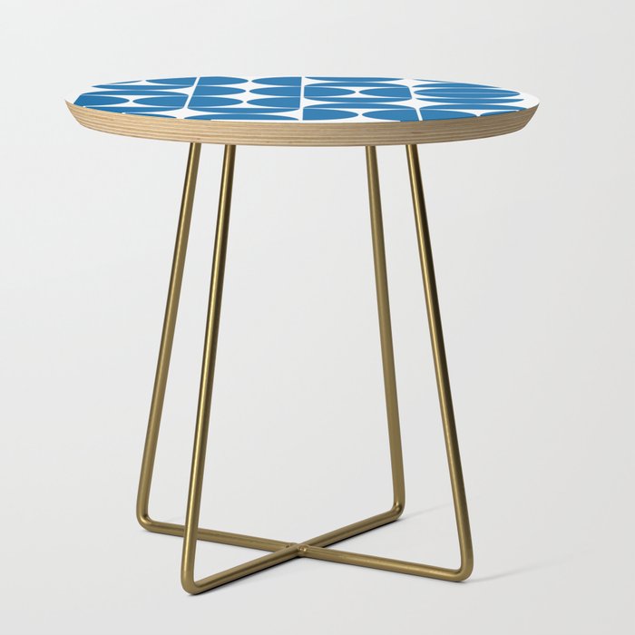 Mid Century Modern Geometric 04 Electric Blue Side Table Gallery Image 1