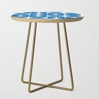 Mid Century Modern Geometric 04 Electric Blue Side Table Gallery Image 1
