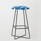 Mid Century Modern Geometric 04 Electric Blue Stool Gallery Image 1