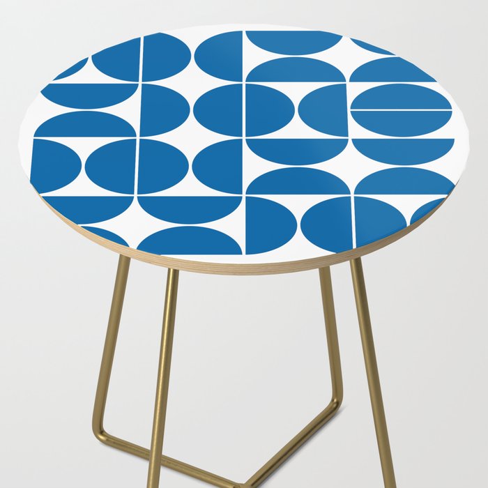 Mid Century Modern Geometric 04 Electric Blue Side Table Gallery Image 2