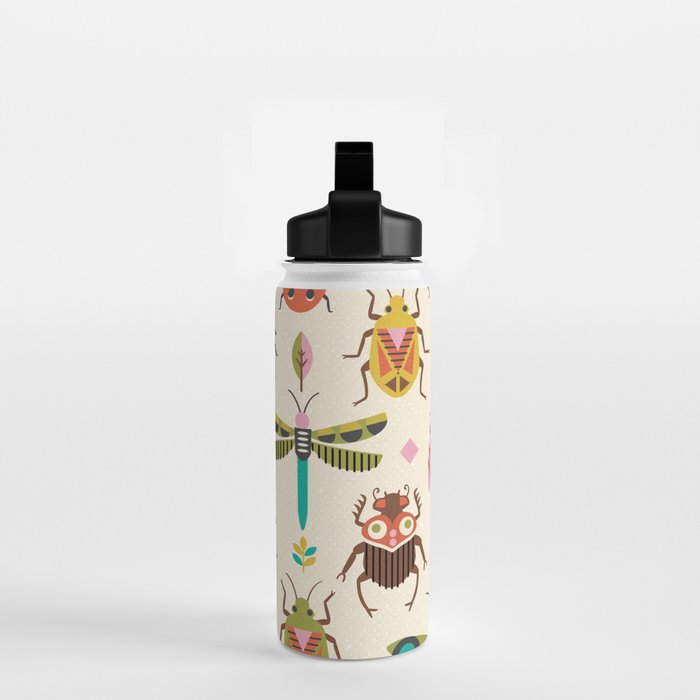 Mid century bugs Water Bottle Gallery Image 2
