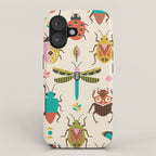 Mid century bugs iPhone Case Gallery Image 1