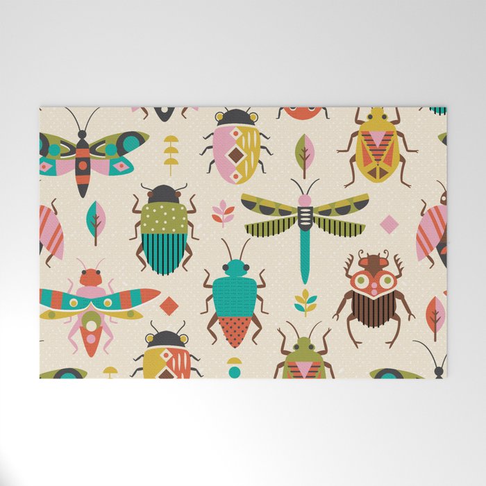 Mid century bugs Welcome Mat Gallery Image 1