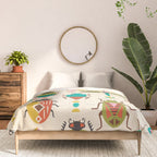 Mid century bugs Comforter Gallery Image 3