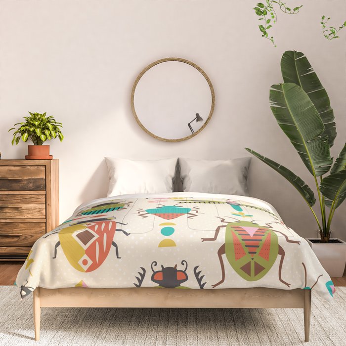 Mid century bugs Comforter Gallery Image 3