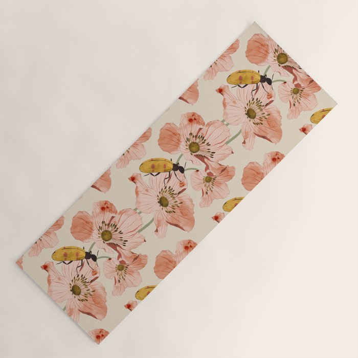 Roses and insects Yoga Mat Gallery Image 1