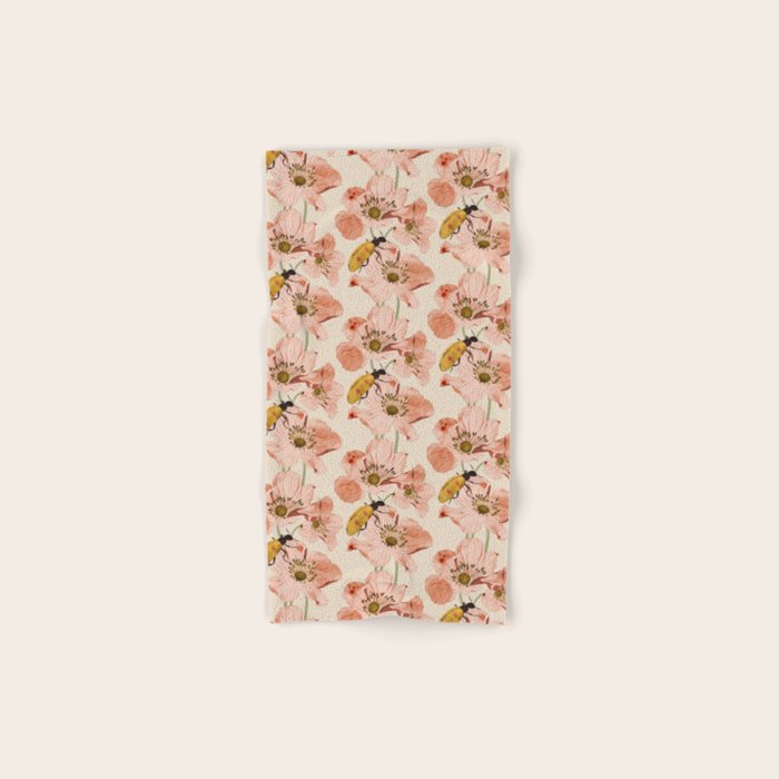 Roses and insects Bath Towel Gallery Image 1
