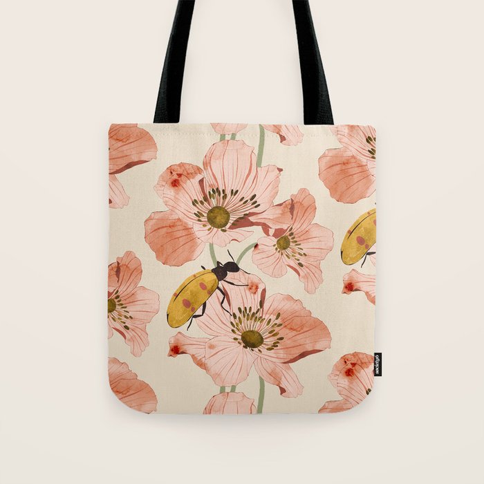 Roses and insects Tote Bag Gallery Image 1