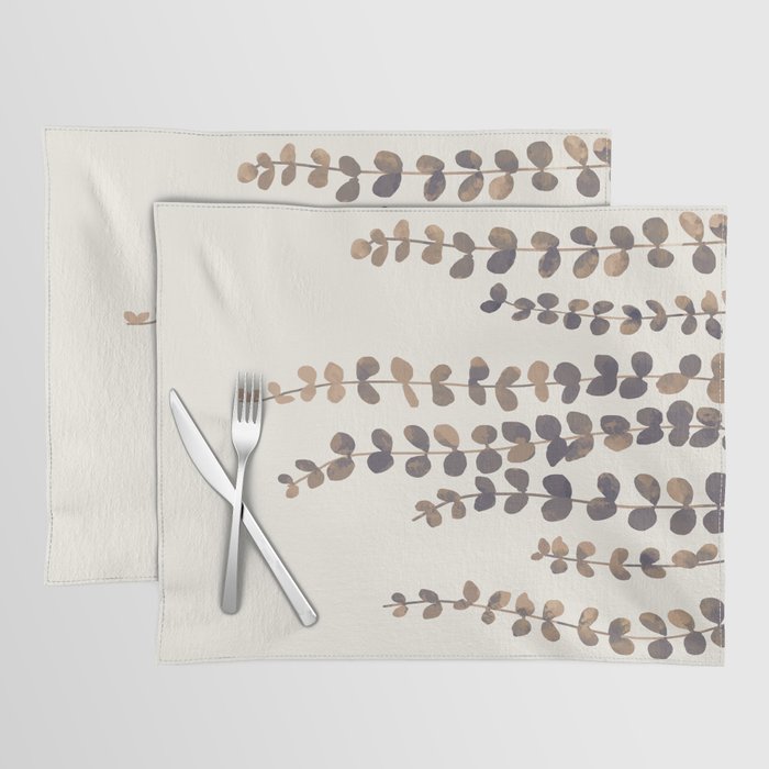 Eucalyptus Watercolor Placemat Gallery Image 1