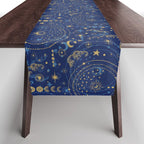 Pattern mystic celestial dark A Table Runner Gallery Image 1